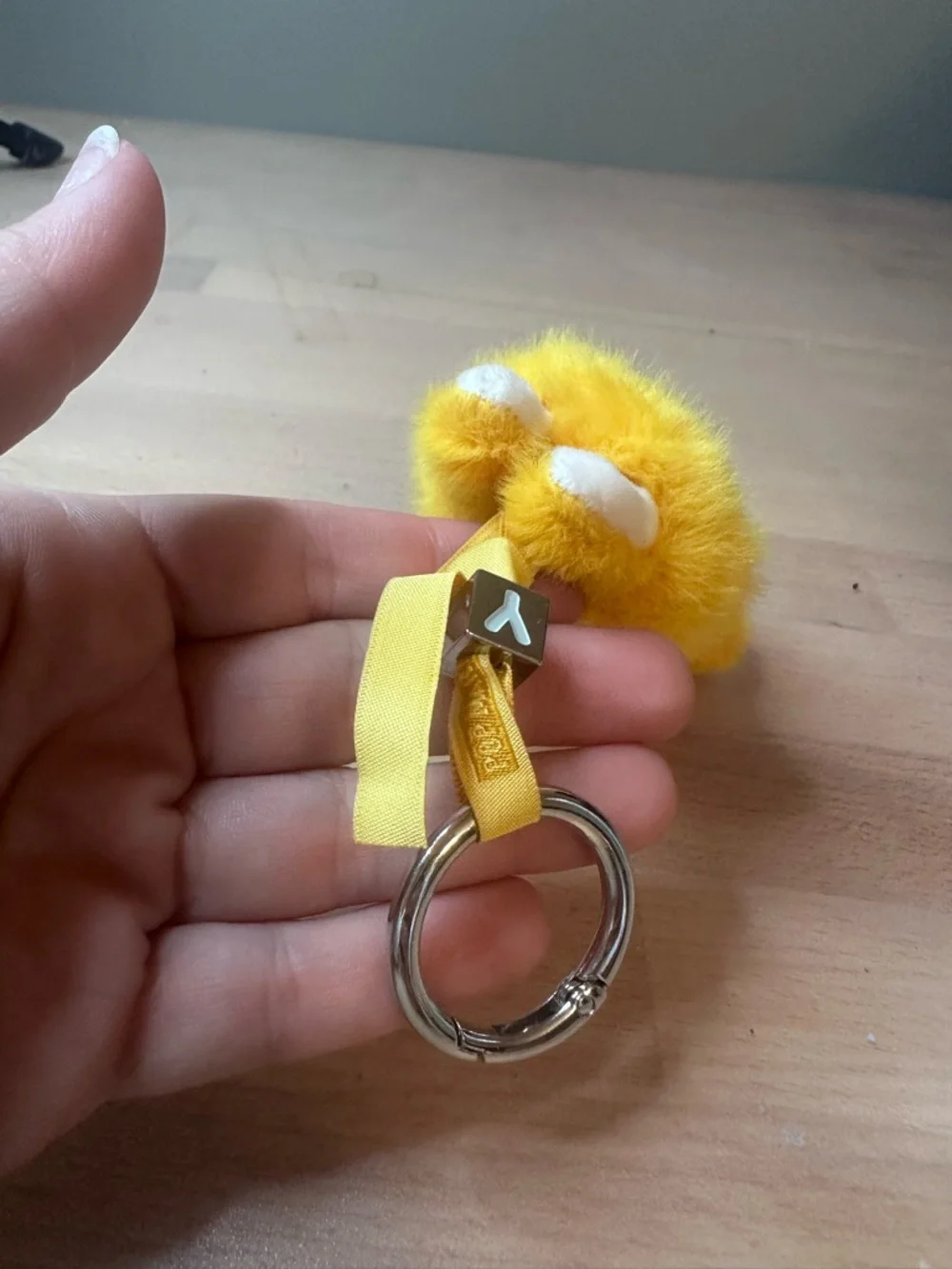 Yellow Labubu (Y) Keychain - Popmart
